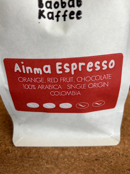 Ainma Espresso, Colombia, 100% Arabica, Single Origin
