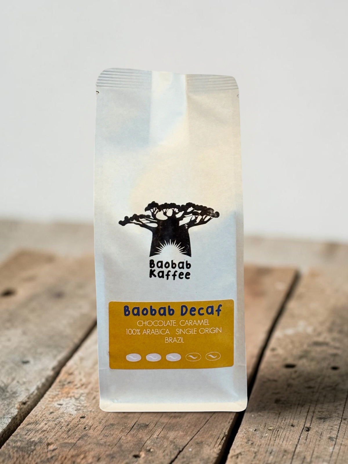 Baobab Kaffee Decaf, Brazil 100% Arabica, Single Origin