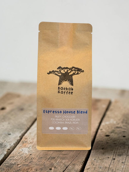 Espresso House Blend,  Kolumbien, Brasilien & Indien, 70 % Arabica, 30 % Robusta