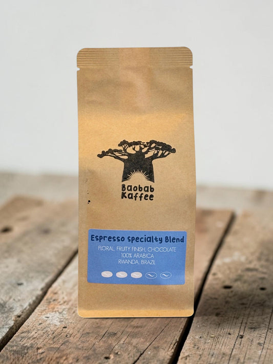 Espresso Specialty Blend – Rwanda & Brazil, 100 % Arabica
