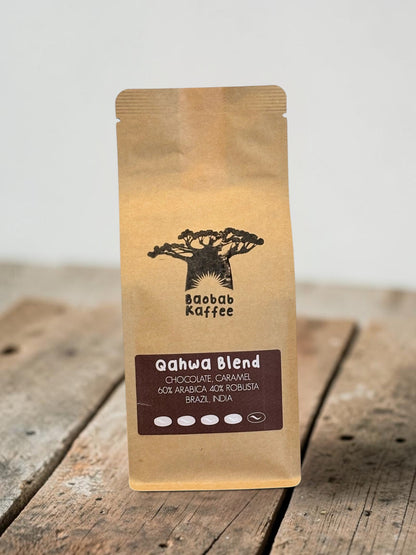 Qahwa Blend – Brazil & India, 60 % Arabica, 40 % Robusta