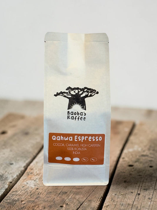 Qahwa Espresso, Indien, 100 % Robusta, Single Origin