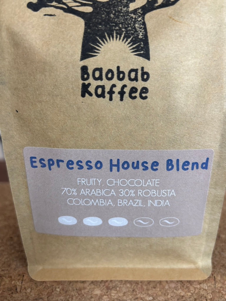 Espresso House Blend - Columbia, Brazil & India, 70% Arabica 30% Robusta