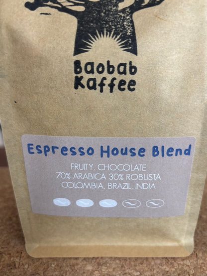Espresso House Blend - Columbia, Brazil & India, 70% Arabica 30% Robusta