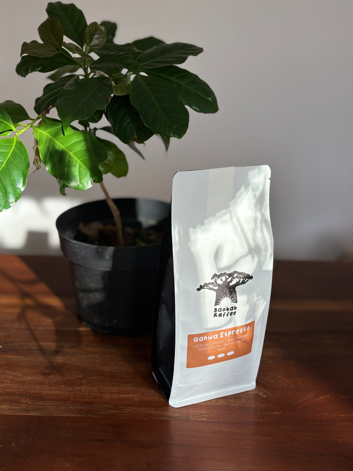 Qahwa Espresso, Indien, 100 % Robusta, Single Origin